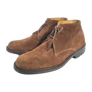 Bruno Magli Men's Brown Suede Lace Up Boots Kirk Sz 8